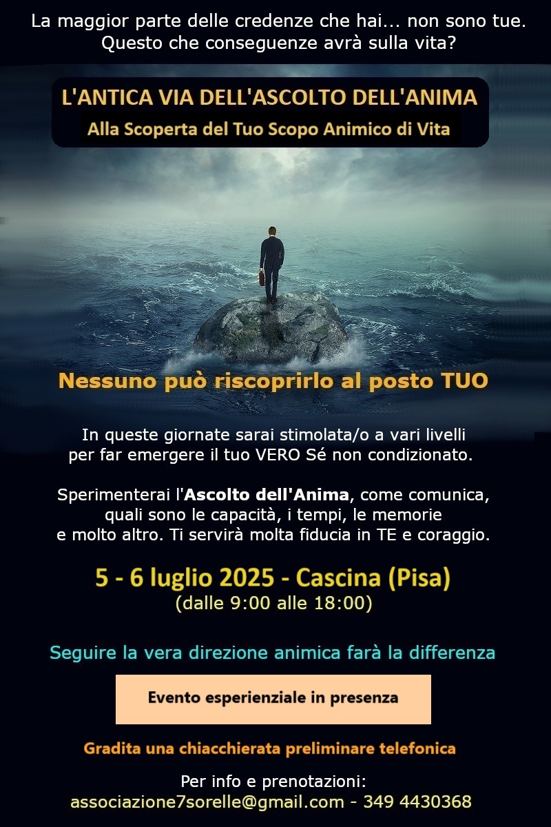 Lo scopo di vita ascolto dell'anima